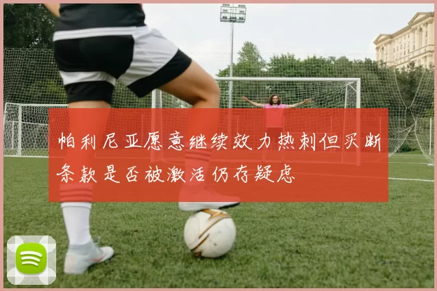 帕利尼亚愿意继续效力热刺但买断条款是否被激活仍存疑虑